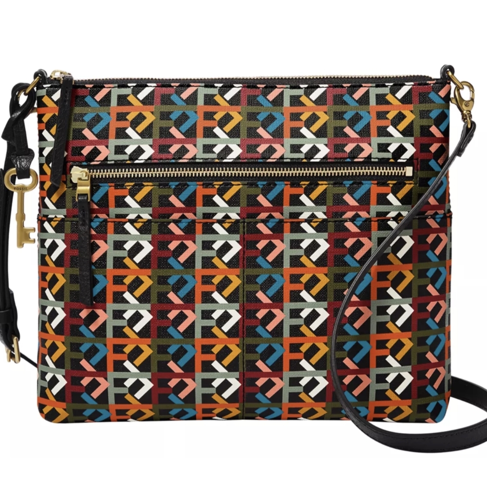 Fossil Fiona Retro Large Crossbody PVC 12x10